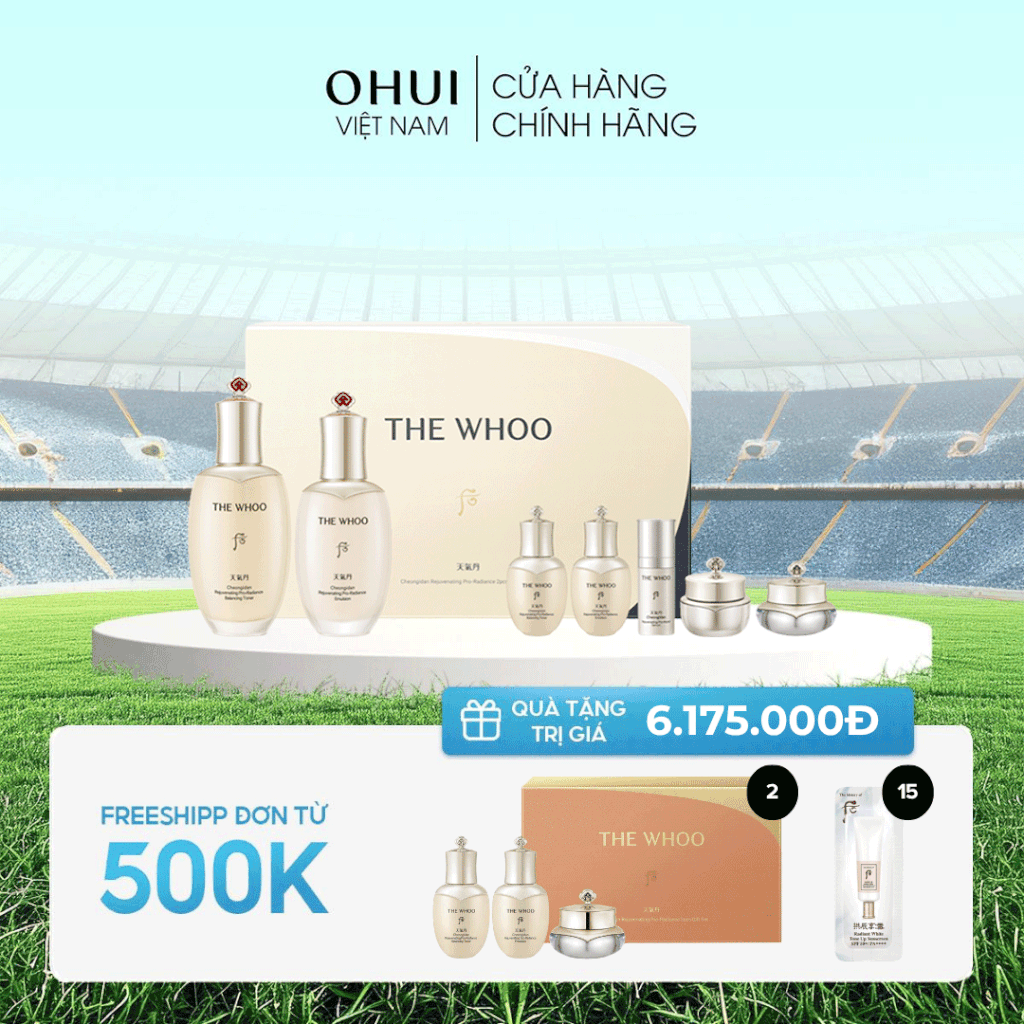 Bộ Dưỡng Da Whoo Cheongidan Pro Radiant 2pcs Set