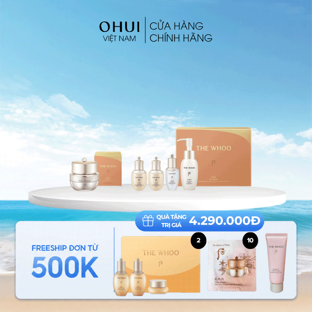 Bộ Kem Dưỡng Mắt Xóa Nhăn Cheongidan Pro Radiant Eye Cream Special Set