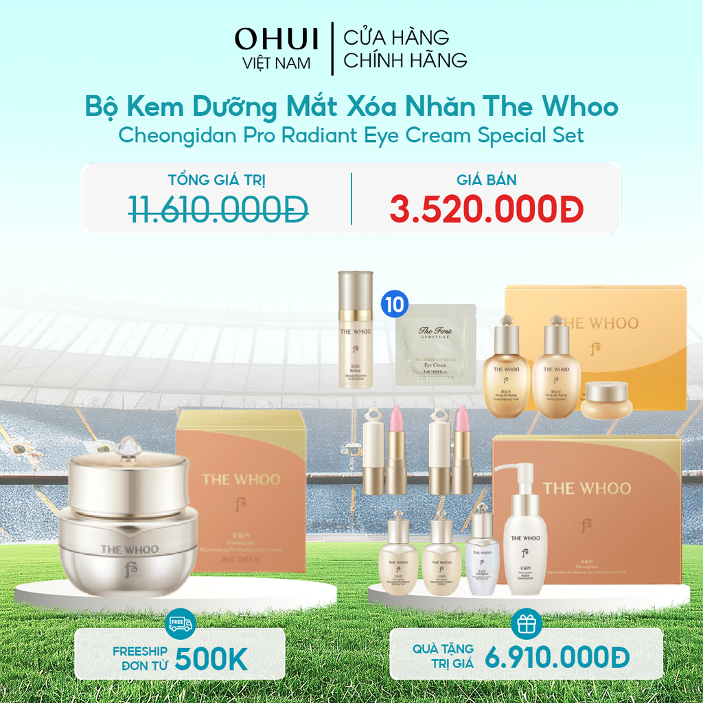 Bộ Kem Dưỡng Mắt Xóa Nhăn Cheongidan Pro Radiant Eye Cream Special Set