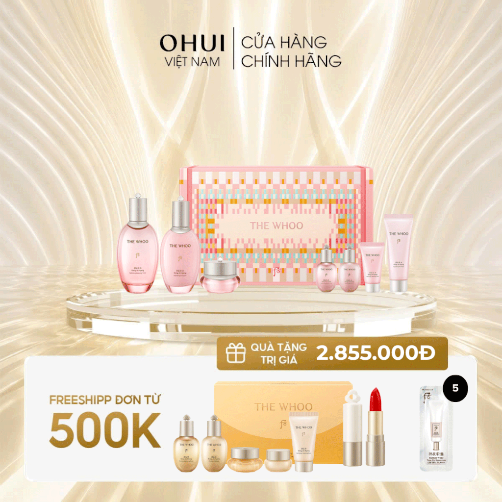 Bộ Dưỡng Ẩm Chống Lão Hóa Whoo Gongjinhyang Soo Special 3pcs Set NY25