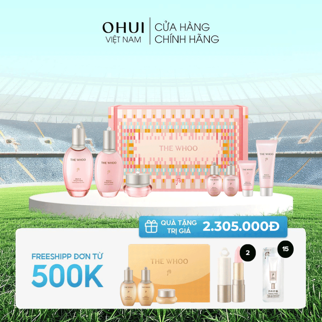 Bộ Dưỡng Ẩm Chống Lão Hóa Whoo Gongjinhyang Soo Special 3pcs Set NY25