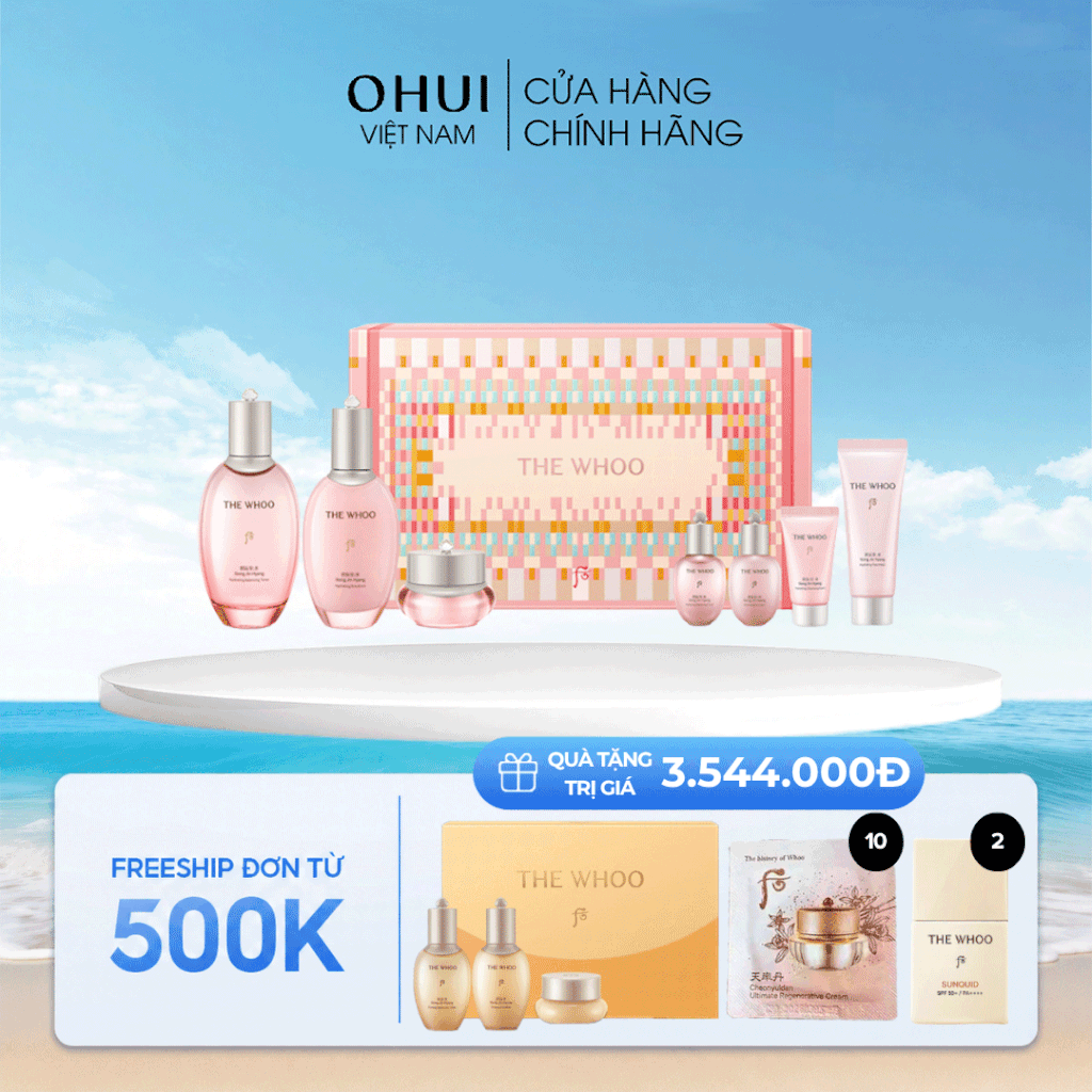 Bộ Dưỡng Ẩm Chống Lão Hóa Whoo Gongjinhyang Soo Special 3pcs Set NY25