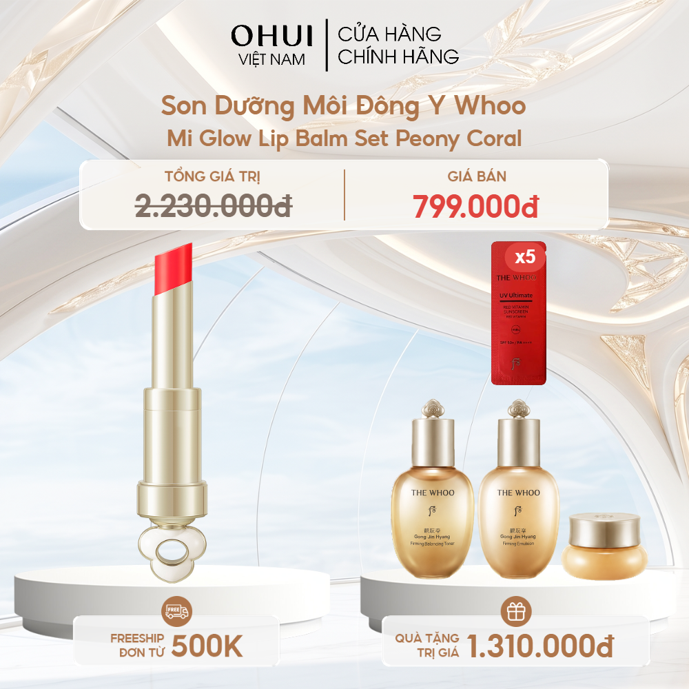 Son Dưỡng Môi Đông Y Whoo Ess Lip Glow Balm Y25