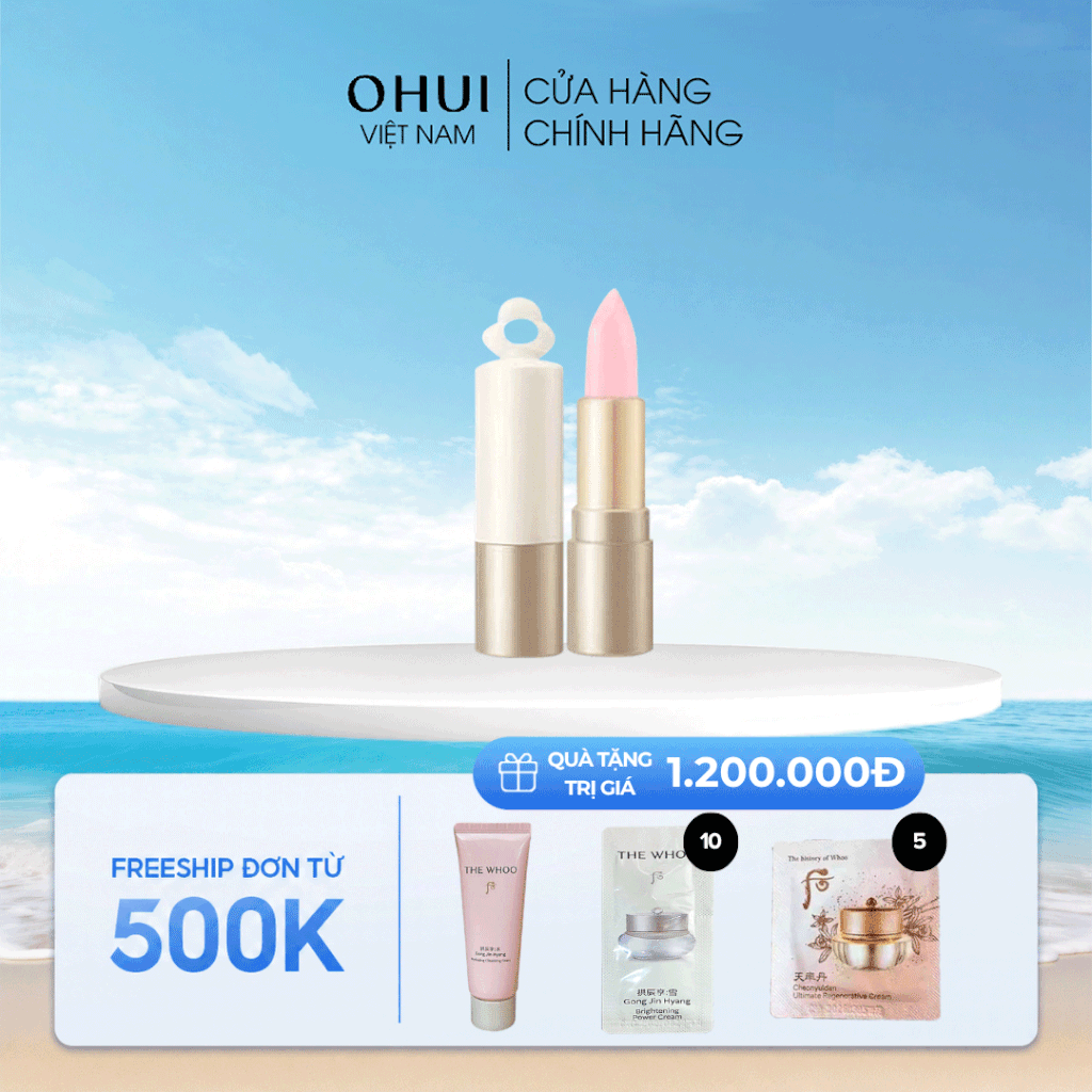 Bộ Son Dưỡng Môi Mini The Whoo Essential Lip Glow Balm No 01 Blush