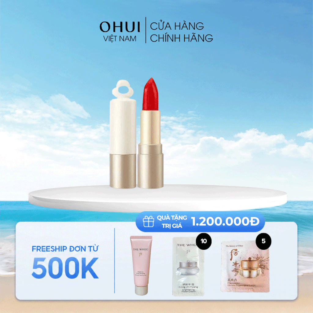 Son Dưỡng Môi Mini Đông Y Whoo Essential Lip Glow Balm Bloomred No99