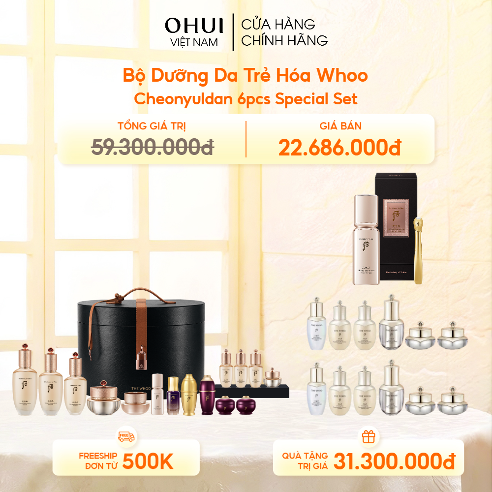 Bộ Dưỡng Da Trẻ Hóa Whoo Cheonyuldan 6pcs Special Set