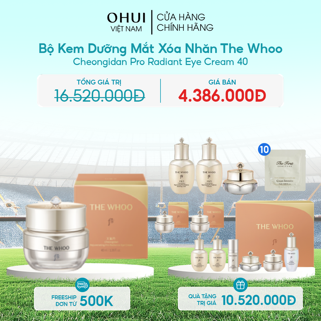 Bộ Kem Dưỡng Mắt Xóa Nhăn Cheongidan Pro Radiant Eye Cream 40