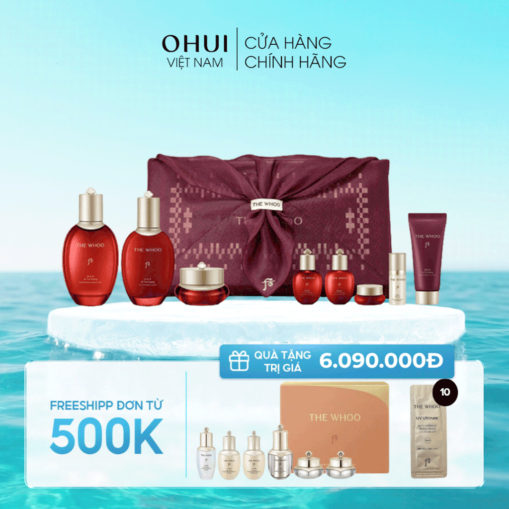 Bộ dưỡng da chống lão hóa Whoo Jinyulhyang Special 3pcs Set