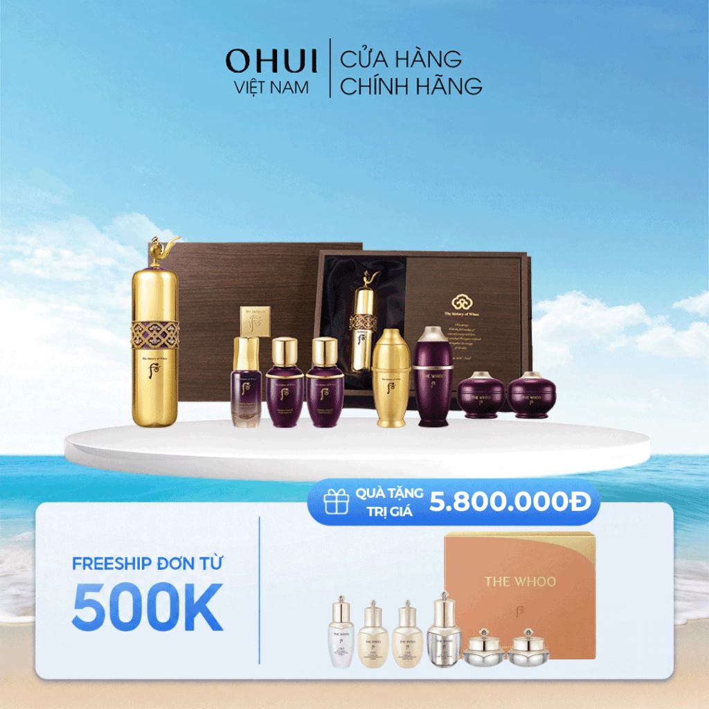 Bộ Tinh chất vàng Hoàn Lưu Cao Whoo Hwanyu Signature Ampoule