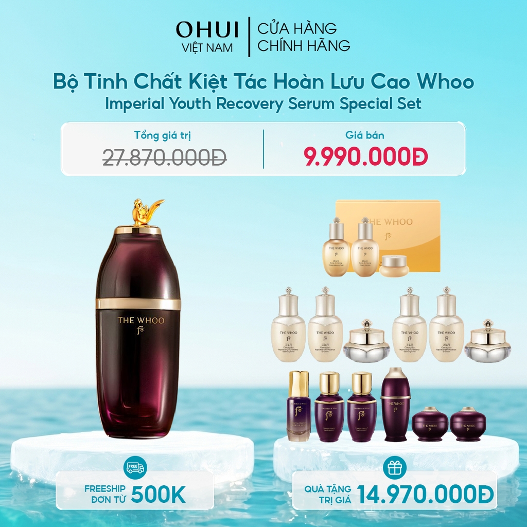 Bộ Tinh Chất Kiệt Tác Hoàn Lưu Cao Whoo Imperial Youth Recovery Serum Special Set