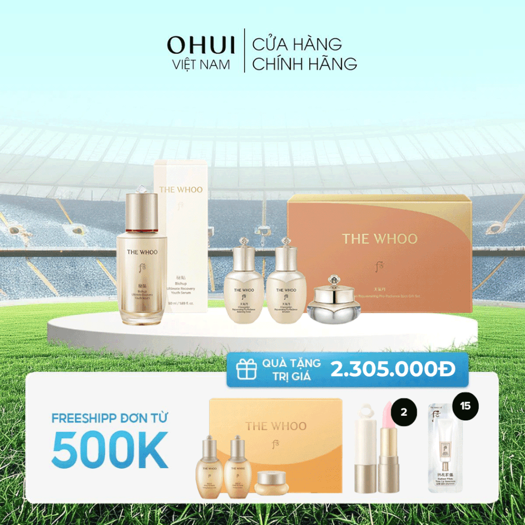 Bộ Dưỡng Da Whoo Bichup Ultimate Youth Serum 50ml Set