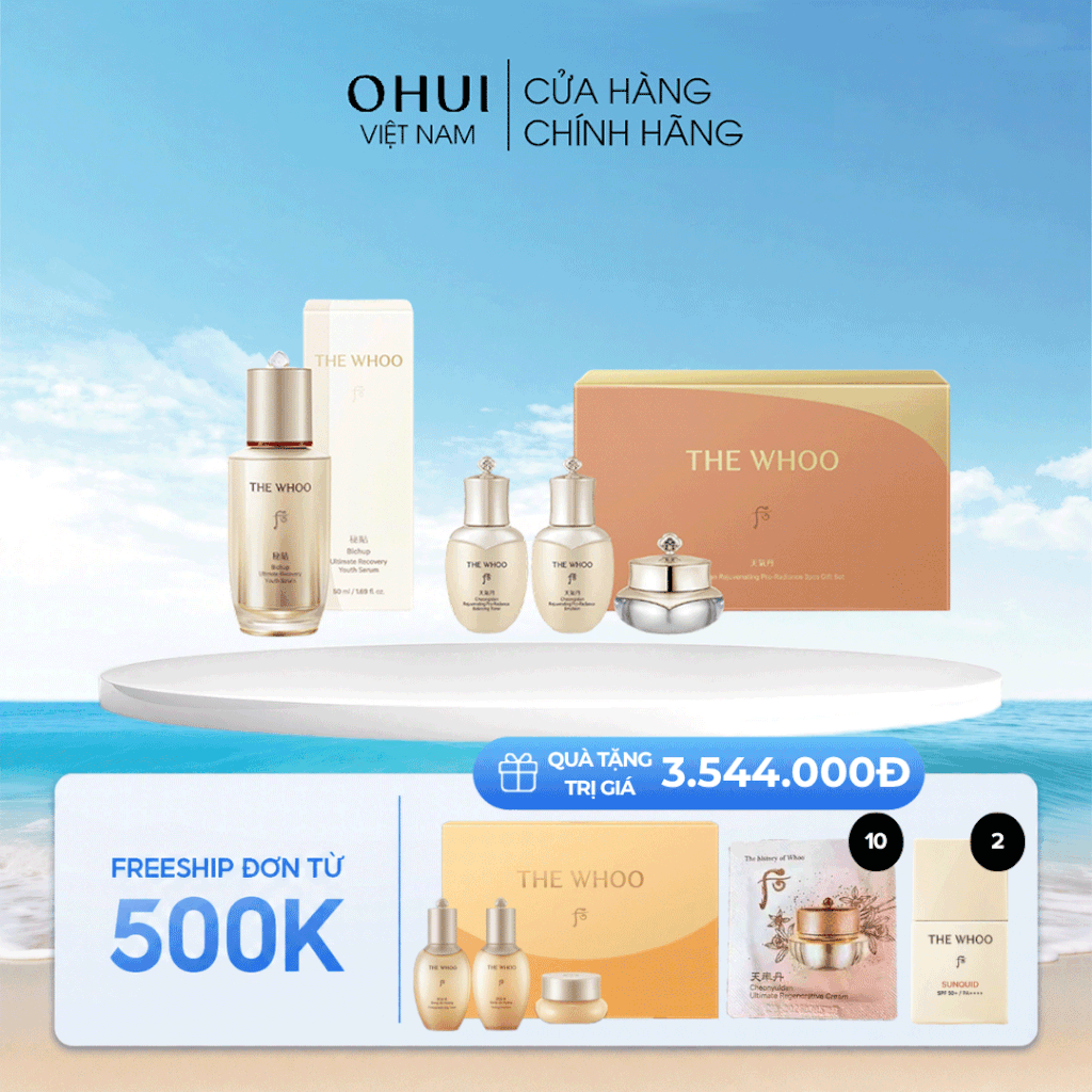 Bộ Dưỡng Da Whoo Bichup Ultimate Youth Serum 50ml Set