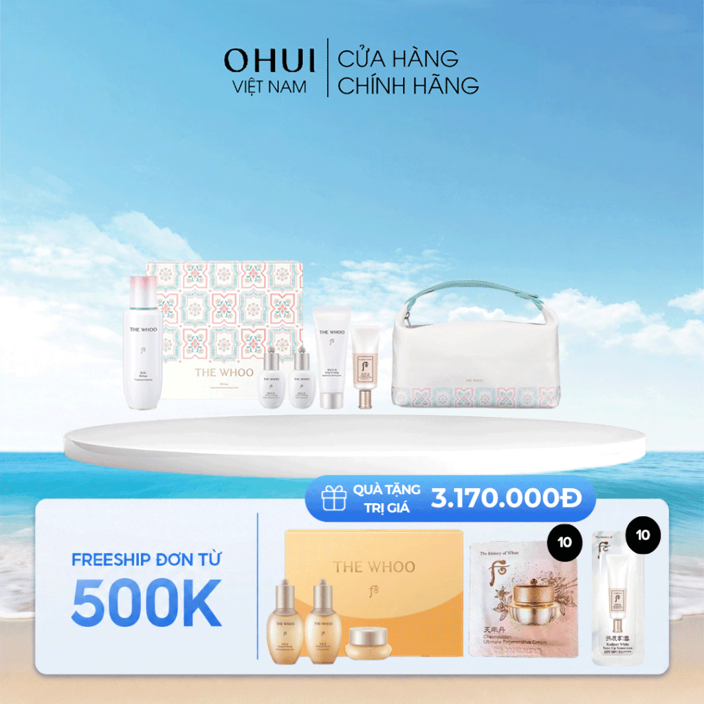 Bộ Tinh Chất Khởi Nguồn Whoo Bichup First Moisture Danhase Set