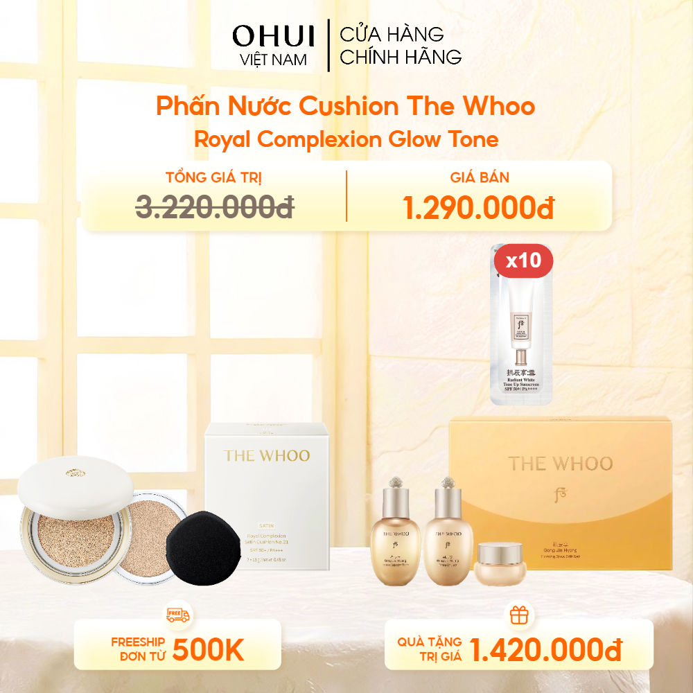 Phấn Nước Cushion The Whoo Royal Complexion Satin No 21