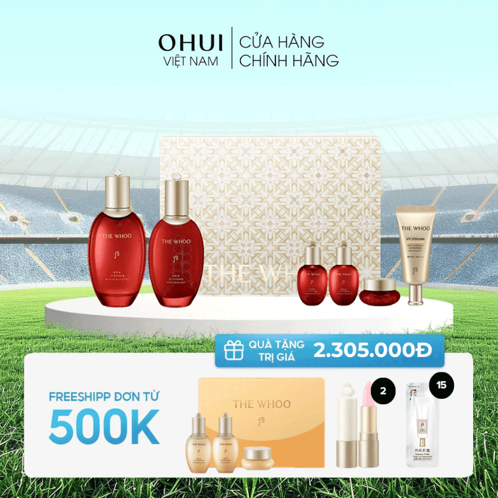 Bộ dưỡng da chống lão hóa Whoo Jinyulhyang 2pcs Y25