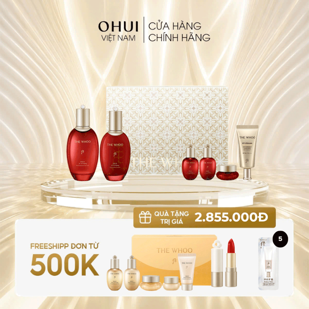 Bộ dưỡng da chống lão hóa Whoo Jinyulhyang 2pcs Y25