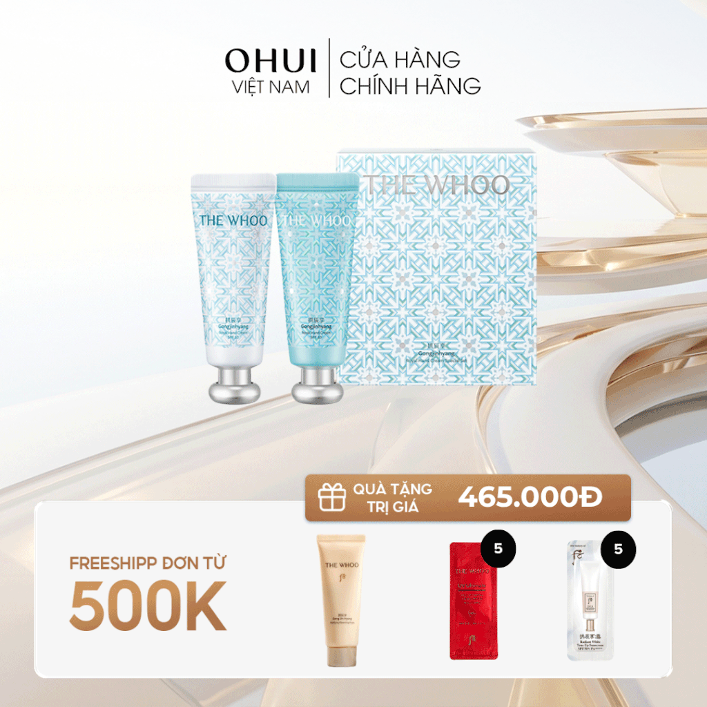 Bộ Kem Dưỡng Da Tay Whoo Gongjinhyang Royal Hand Cream Special Set