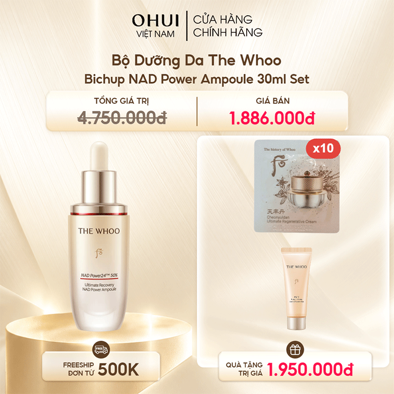 Tinh Chất The Whoo Bichup NAD Power Ampoule 30ml