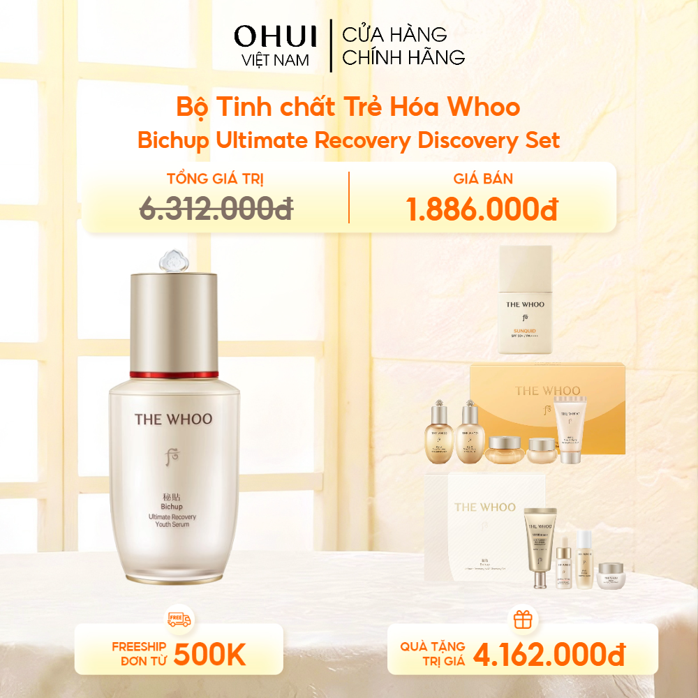 Bộ Tinh chất Trẻ Hóa Whoo Bichup Ultimate Recovery Discovery Set