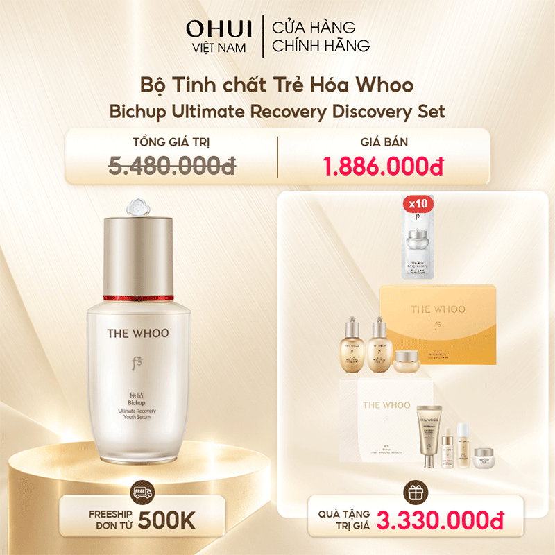 Bộ Tinh chất Trẻ Hóa Whoo Bichup Ultimate Recovery Discovery Set
