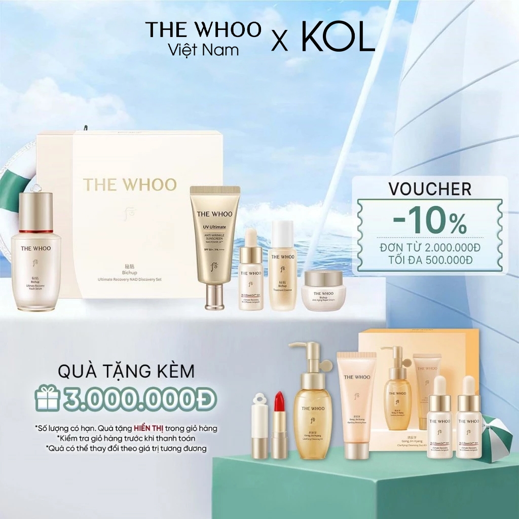 Bộ Tinh chất Trẻ Hóa Whoo Bichup Ultimate Recovery Discovery Set