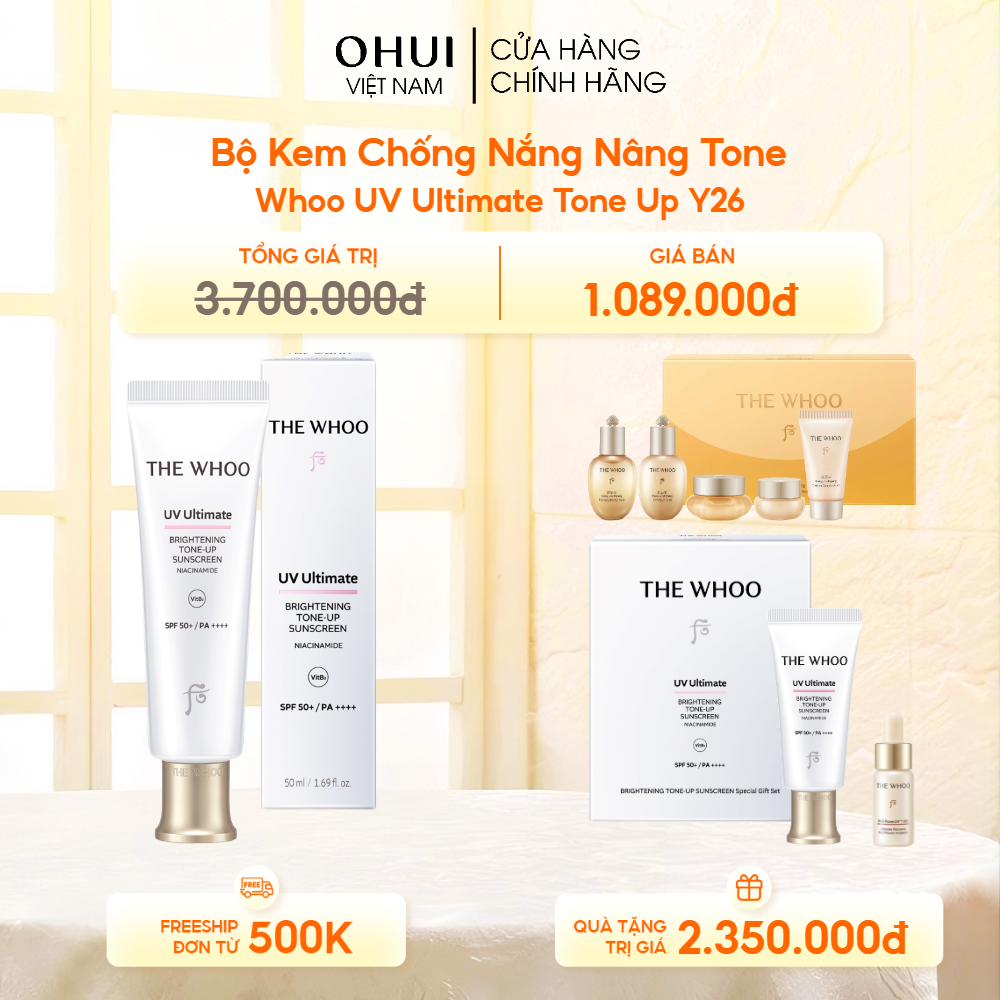 Bộ Kem Chống Nắng Nâng Tone Whoo UV Ultimate Tone Up Y26