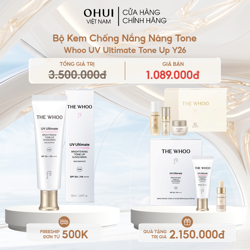 Bộ Kem Chống Nắng Nâng Tone Whoo UV Ultimate Tone Up Y26