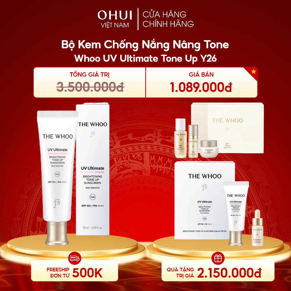 Bộ Kem Chống Nắng Nâng Tone Whoo UV Ultimate Tone Up Y26