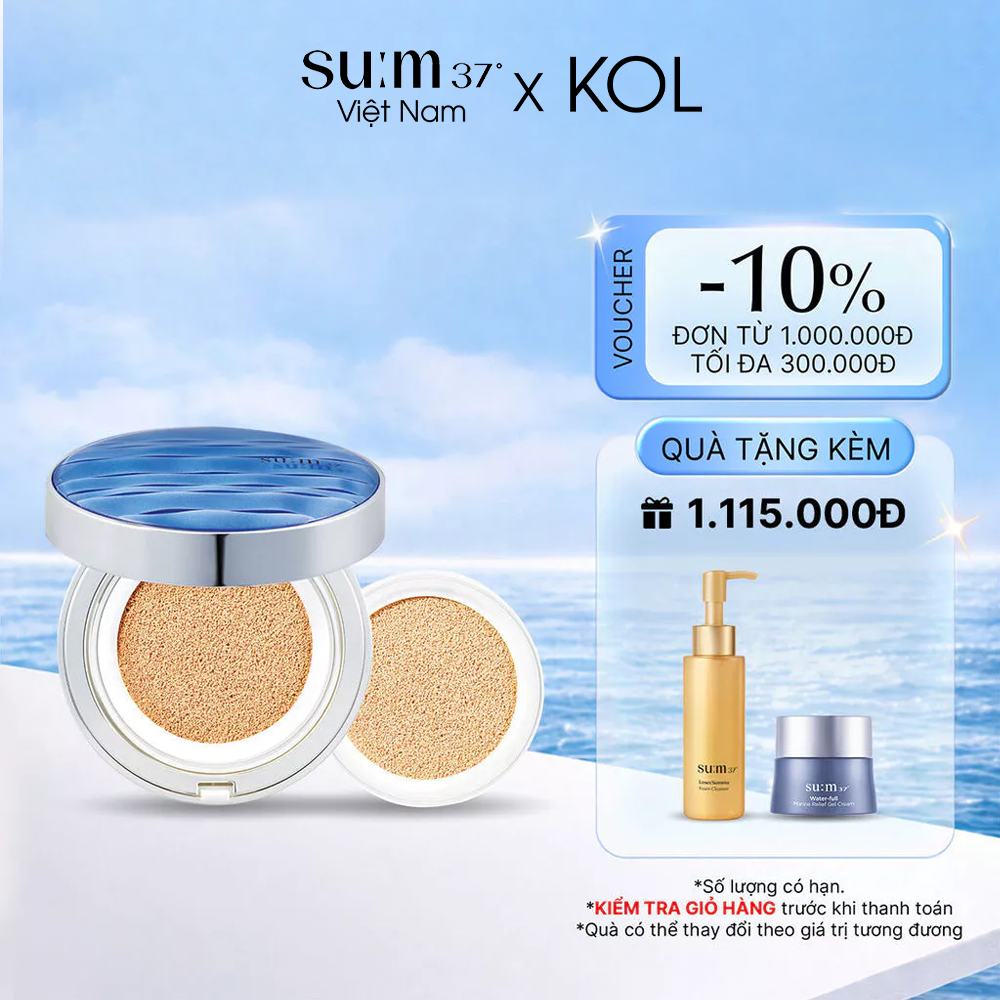 Phấn nước Sum37 Water-full CC Cushion Perfect Finish SPF50+/ PA+++