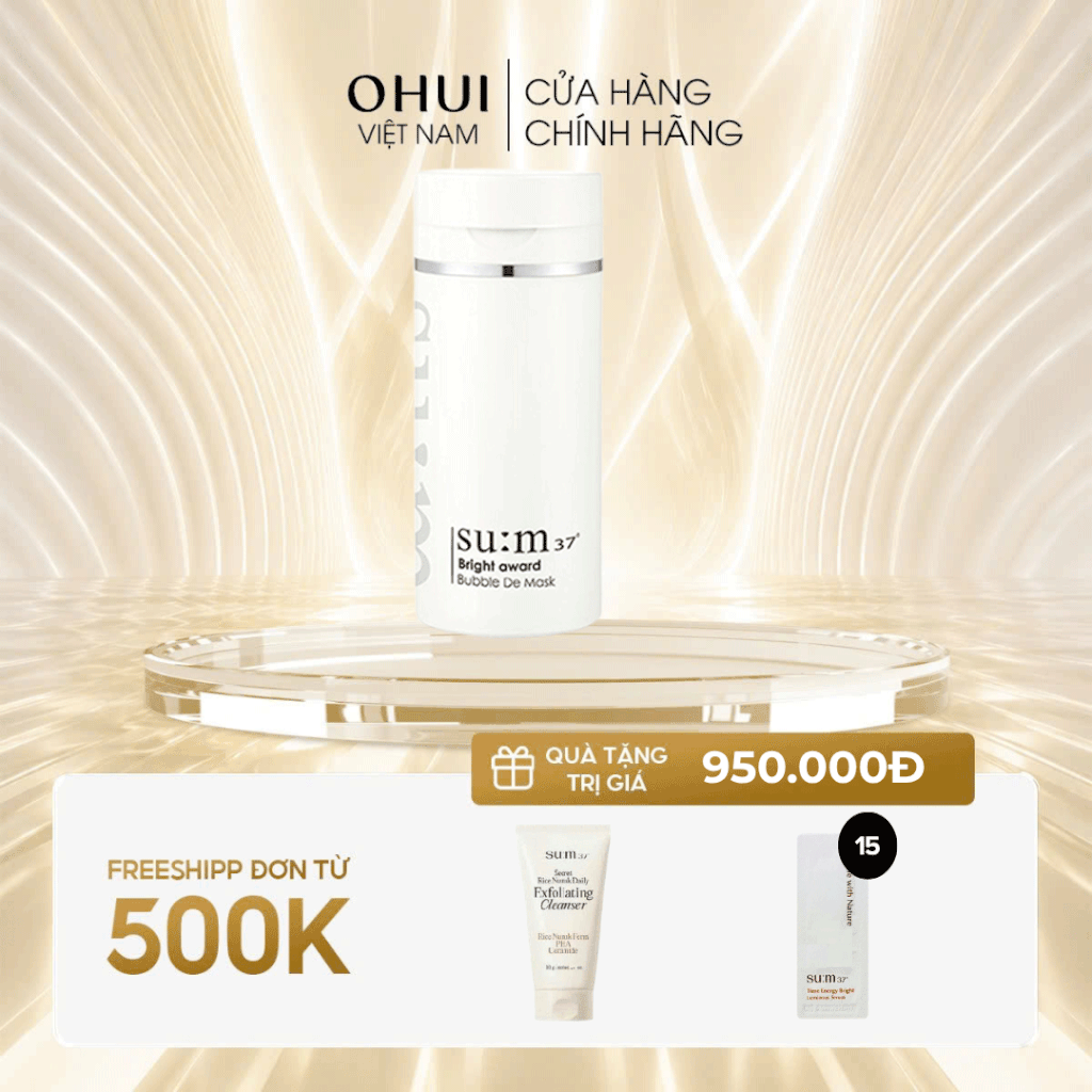 Mặt nạ sủi bọt Su:m37 Bright Award Bubble De Mask Pack