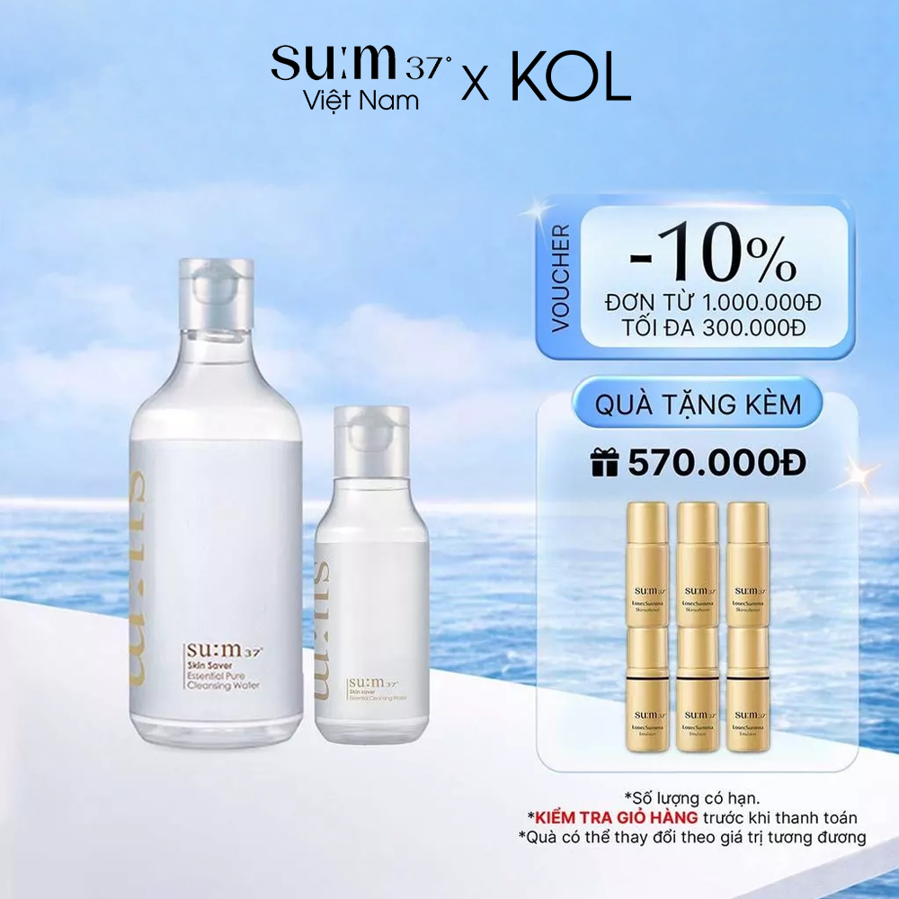 Nước Tẩy Trang Su:m37 Skin Saver Essential Pure Cleansing Water 400ml