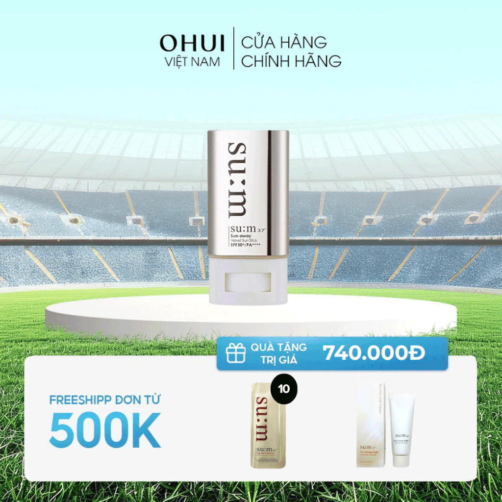 Lăn chống nắng Su:m 37 Sun-Away Velvet Sun Stick SPF50 18g