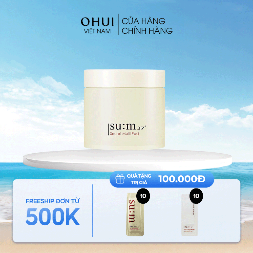 Bông tẩy trang dưỡng chất Su:m37 Secret Multi Pad