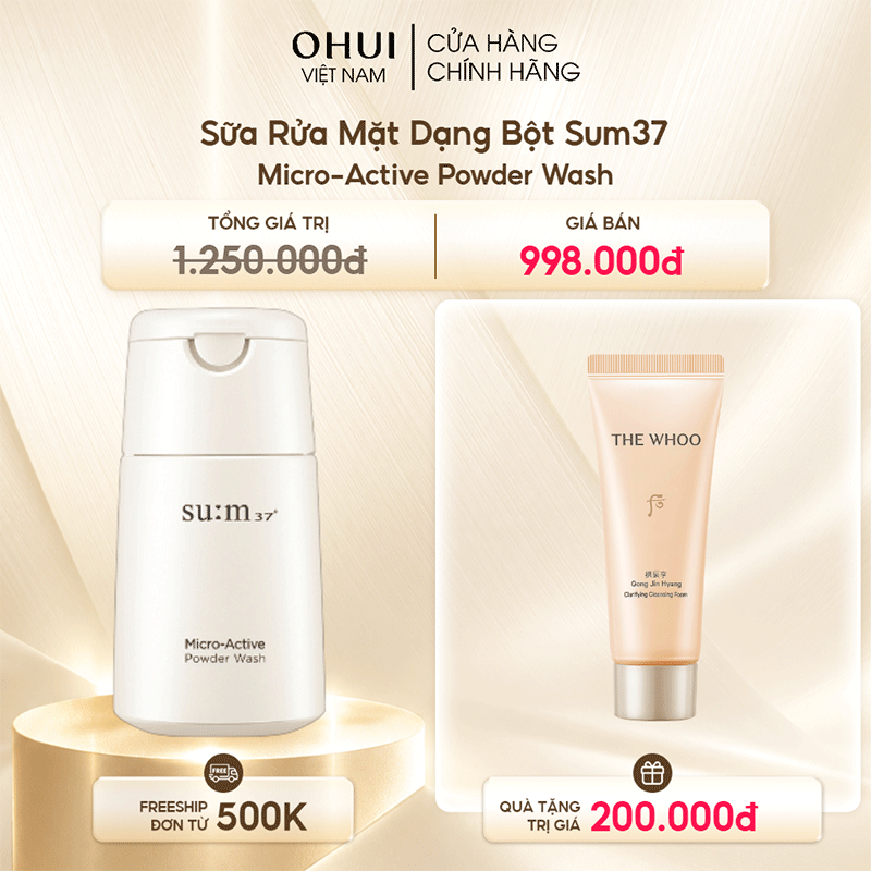 Sữa Rửa Mặt Dạng Bột Sum37 Micro-Active Powder Wash