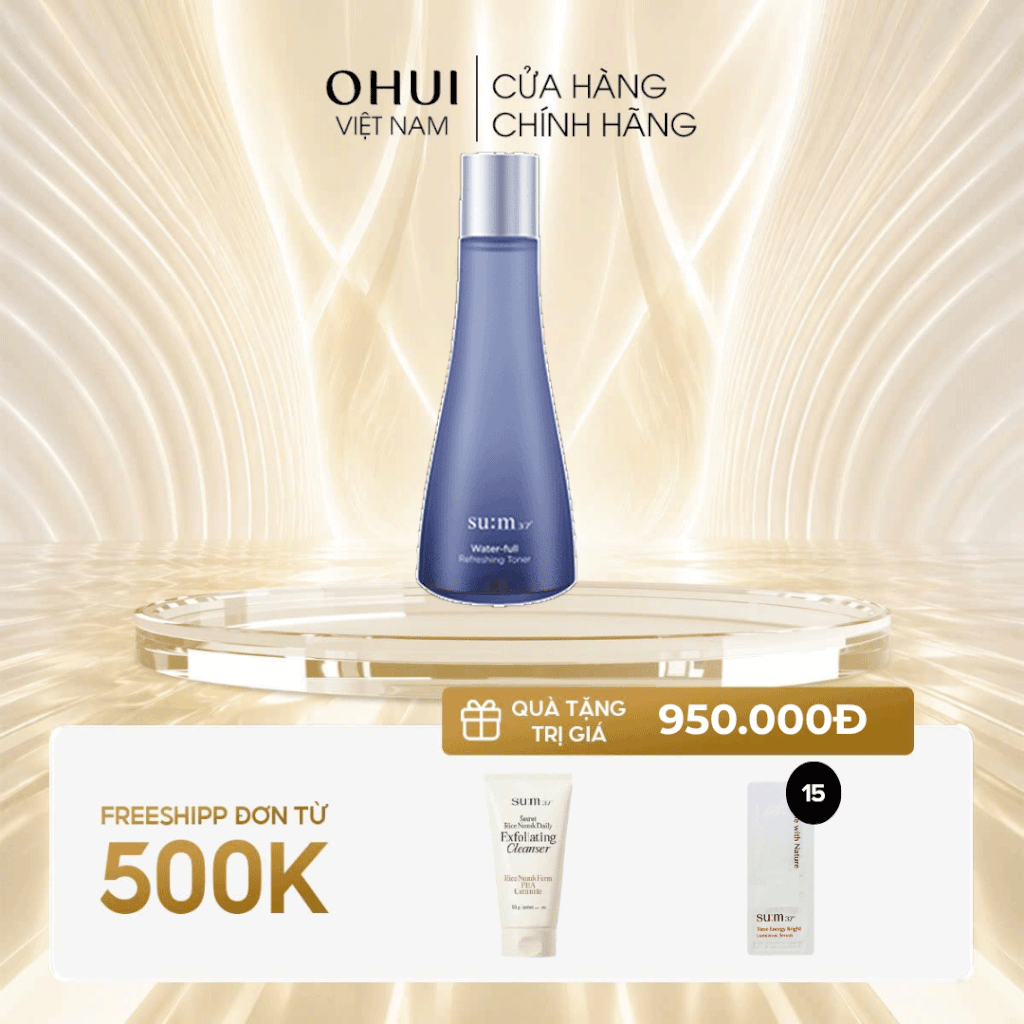 Nước Làm Mềm Da Sum37 Waterfull Refreshing Toner
