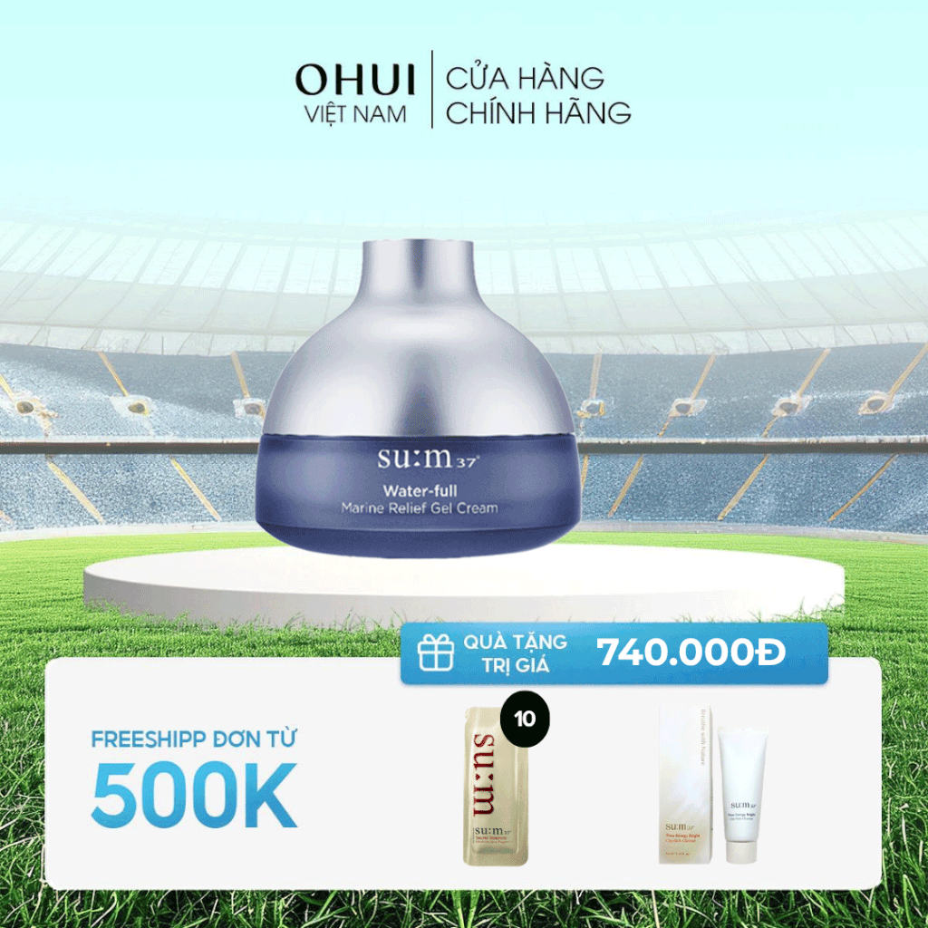 Kem Dưỡng Su:m37 Water-full Marine Relief Gel Cream