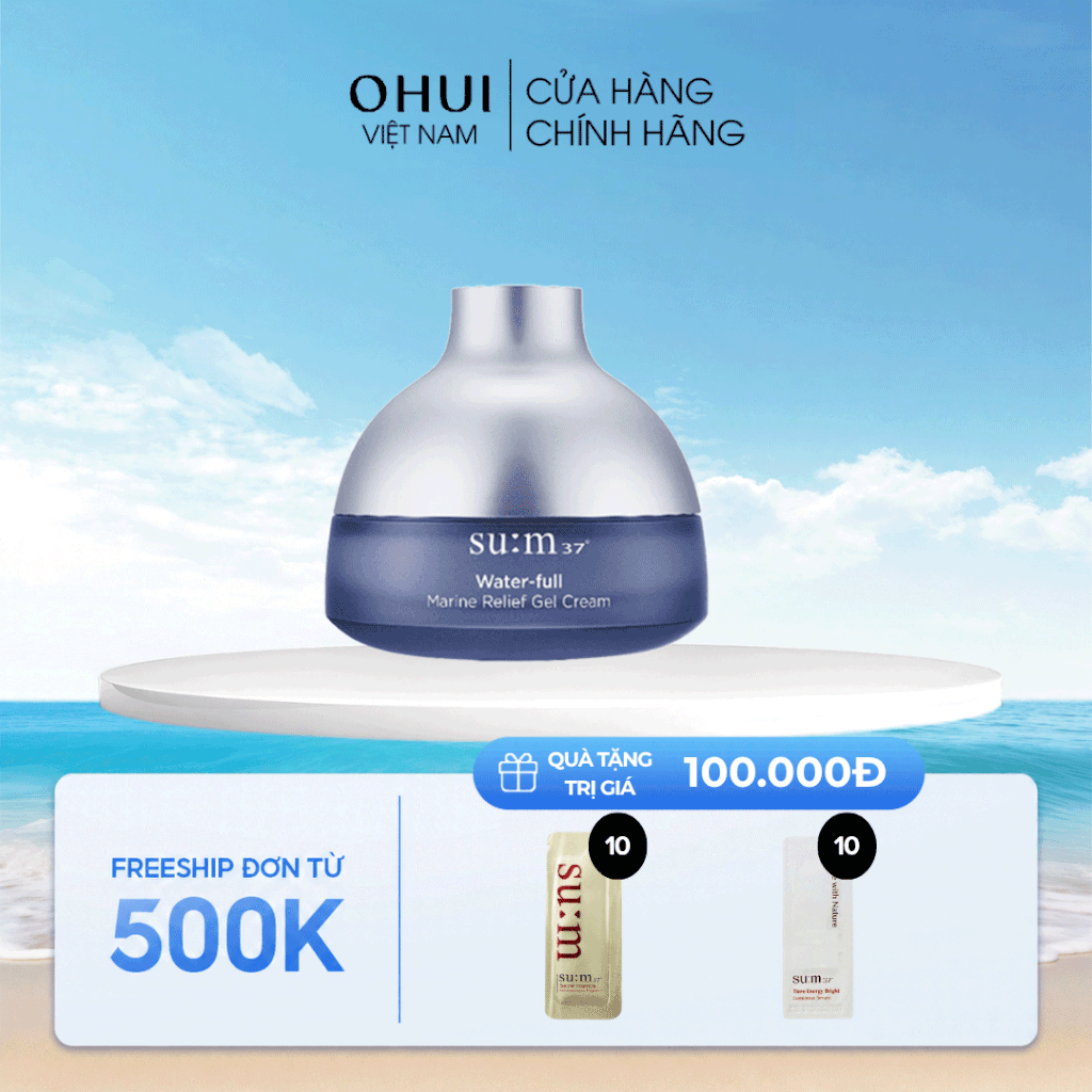 Kem Dưỡng Su:m37 Water-full Marine Relief Gel Cream