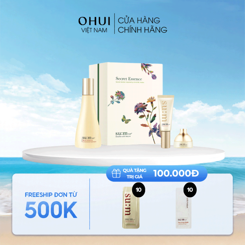Bộ Dưỡng Phục Hồi Nền Tảng Da Su:m37 Secret Essence Fundamental Treatment Special Set