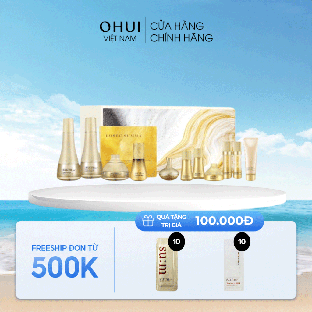 Bộ sản phẩm tái sinh da chống lão hóa Sum37 Losec Summa Elixir Special Set