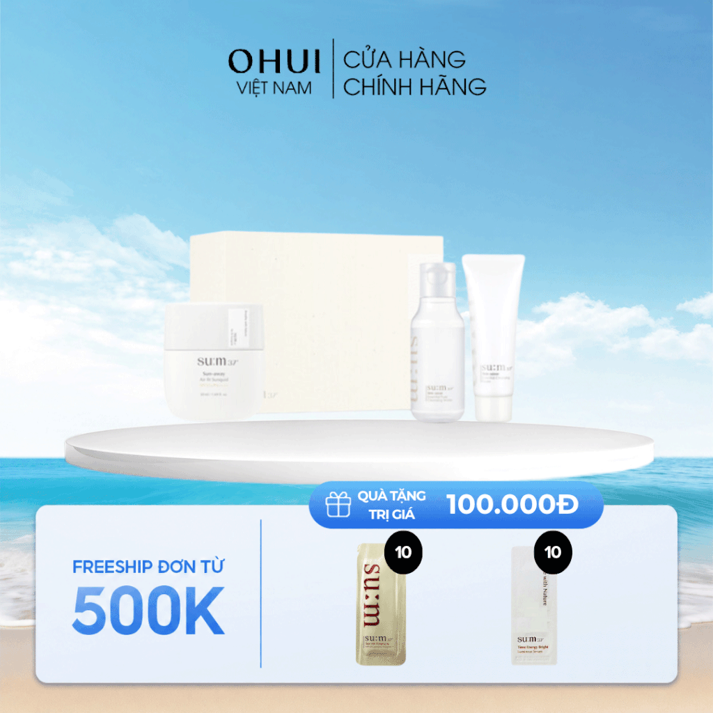 Bộ Kem Chống Nắng Sum37 Sun Away Air Fit Sunquid Special Set