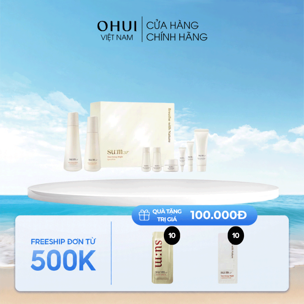 Bộ Dưỡng Da Sum37 Time Energy Bright Special Set