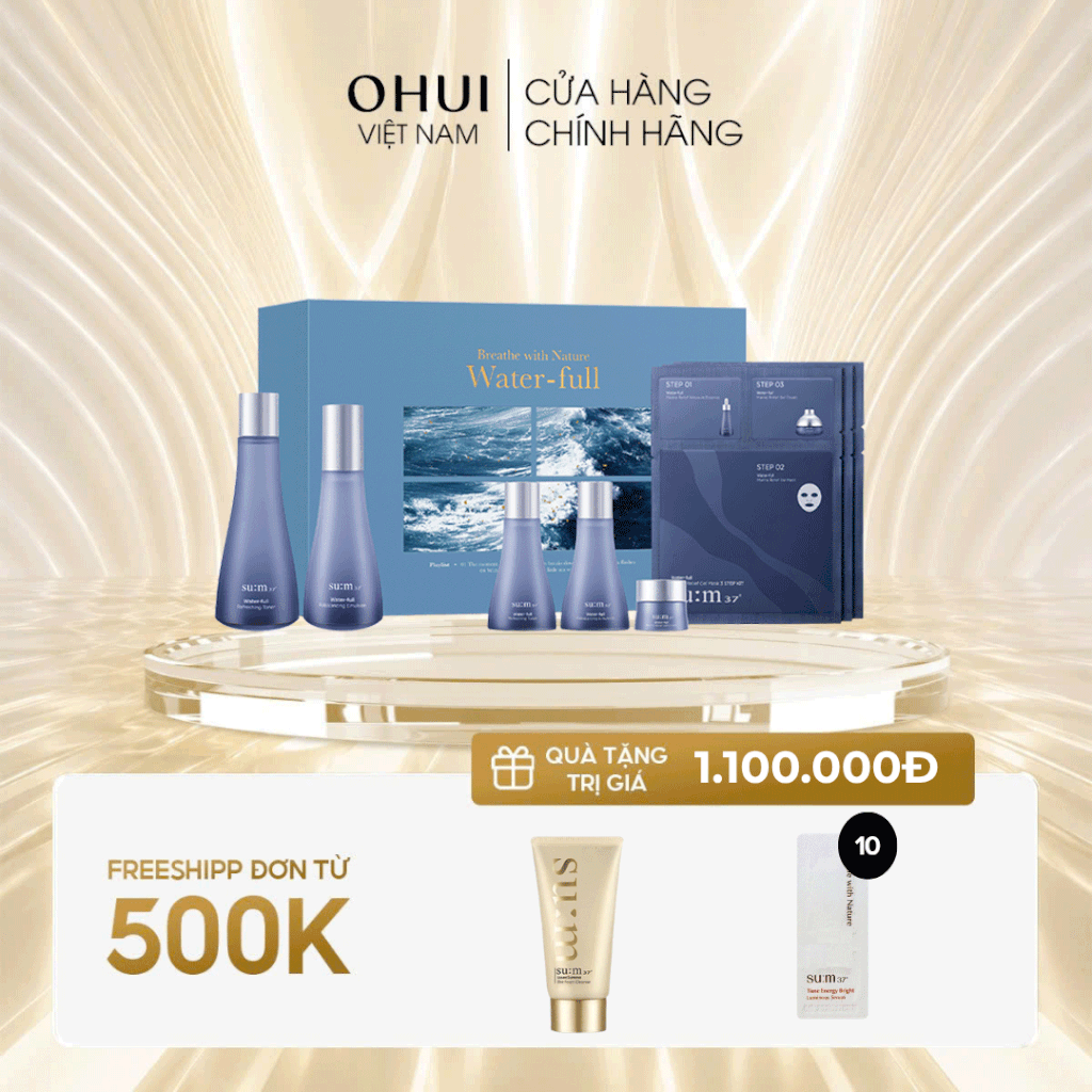 Bộ Dưỡng Da Sum37 Water-full 2pcs Special Set