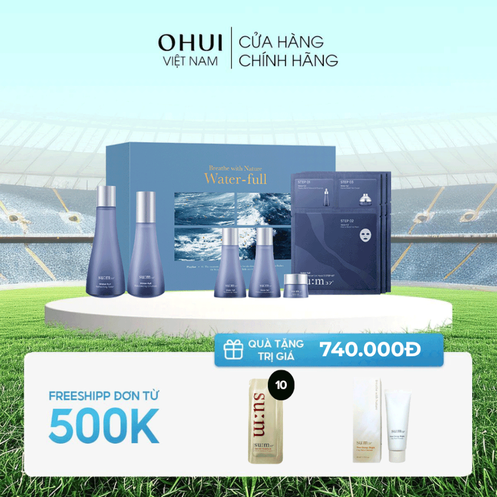 Bộ Dưỡng Da Sum37 Water-full 2pcs Special Set