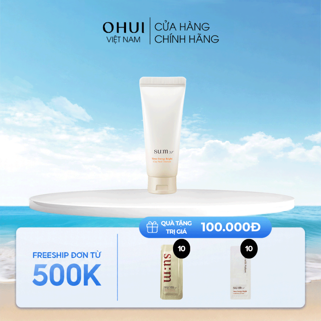 Sữa Rửa Mặt Sum37 Time Energy Bright Clay Pack Cleanser
