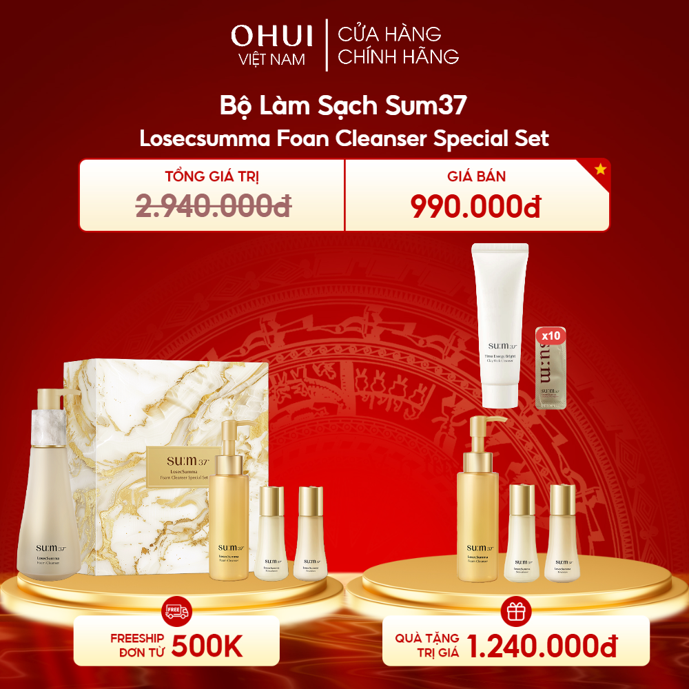 Bộ Làm Sạch Sum37 Losecsumma Foan Cleanser Special Set