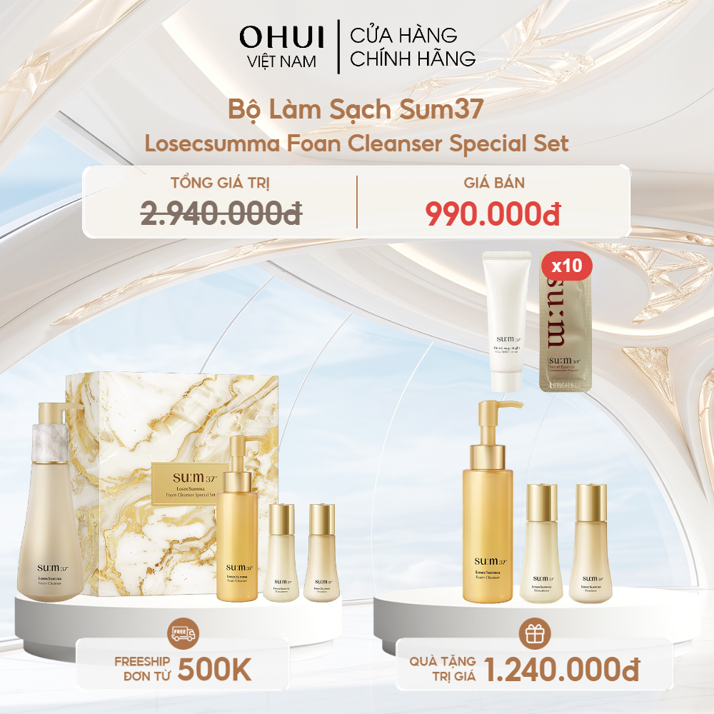 Bộ Làm Sạch Sum37 Losecsumma Foan Cleanser Special Set