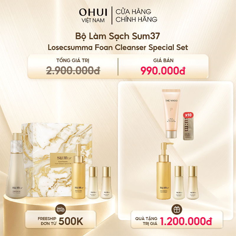 Bộ Làm Sạch Sum37 Losecsumma Foan Cleanser Special Set