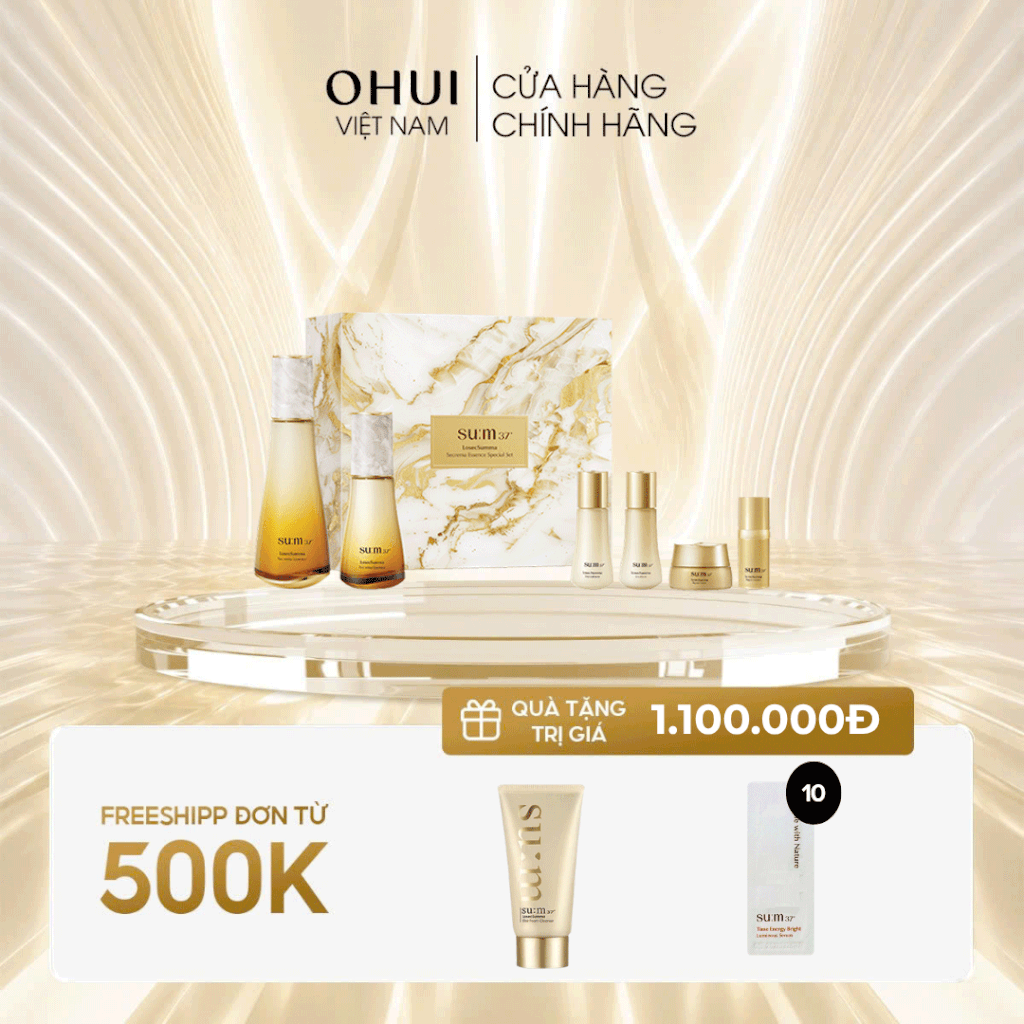 Bộ Nước Thần Hoàng Kim Chống Lão Hóa Sum37 Losecsumma Secrema Essence Set