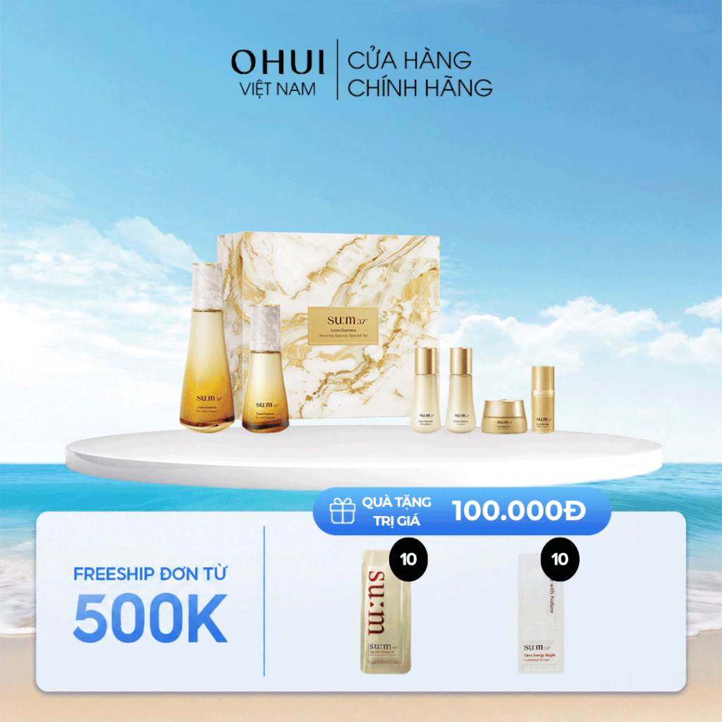 Bộ Nước Thần Hoàng Kim Chống Lão Hóa Sum37 Losecsumma Secrema Essence Set