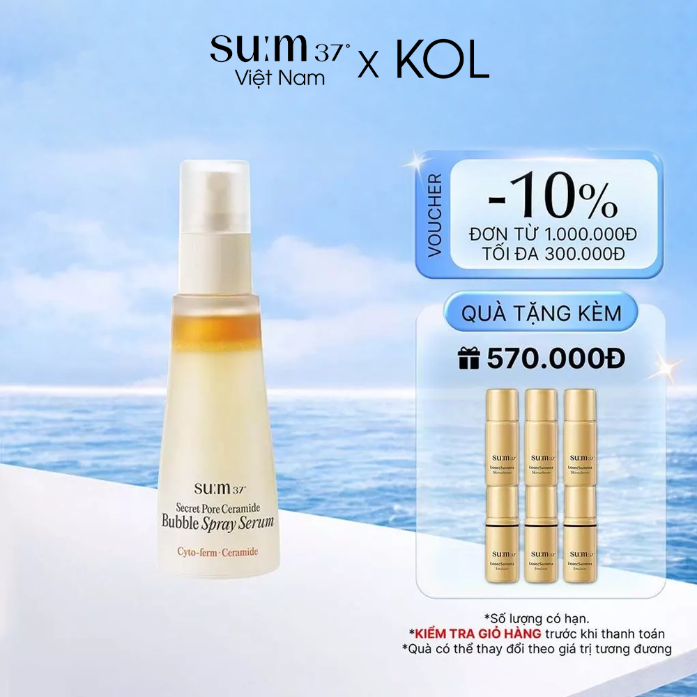 Xịt Khoáng Nước Thần Sum37 Secret Bubble Spray 60ml